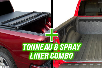 Soft Tri-Folding Tonneau Covers with Spray-On Bedliner Tile Image